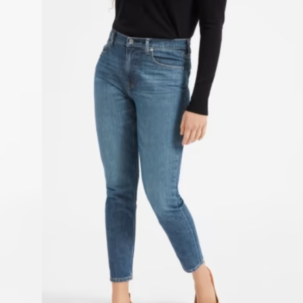 Everlane The High-Rise Skinny Ankle Jeans Blue